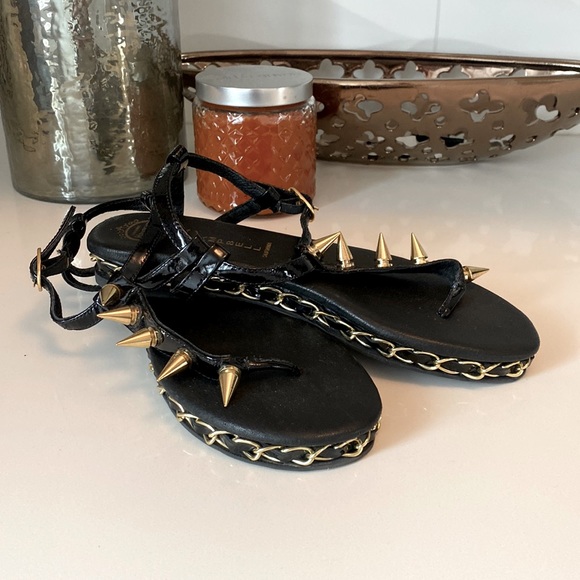 Jeffrey Campbell Studded Black Sandal - Picture 1 of 9